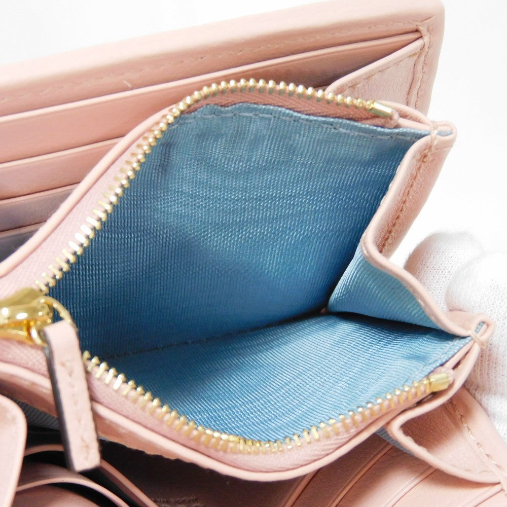GUCCI Bifold Wallet 725219 UXX0G 6910 Smooth Rubbed pink 2WAY Unused Interlocking G Blondie Medium Chain Wallet Women Used Authentic