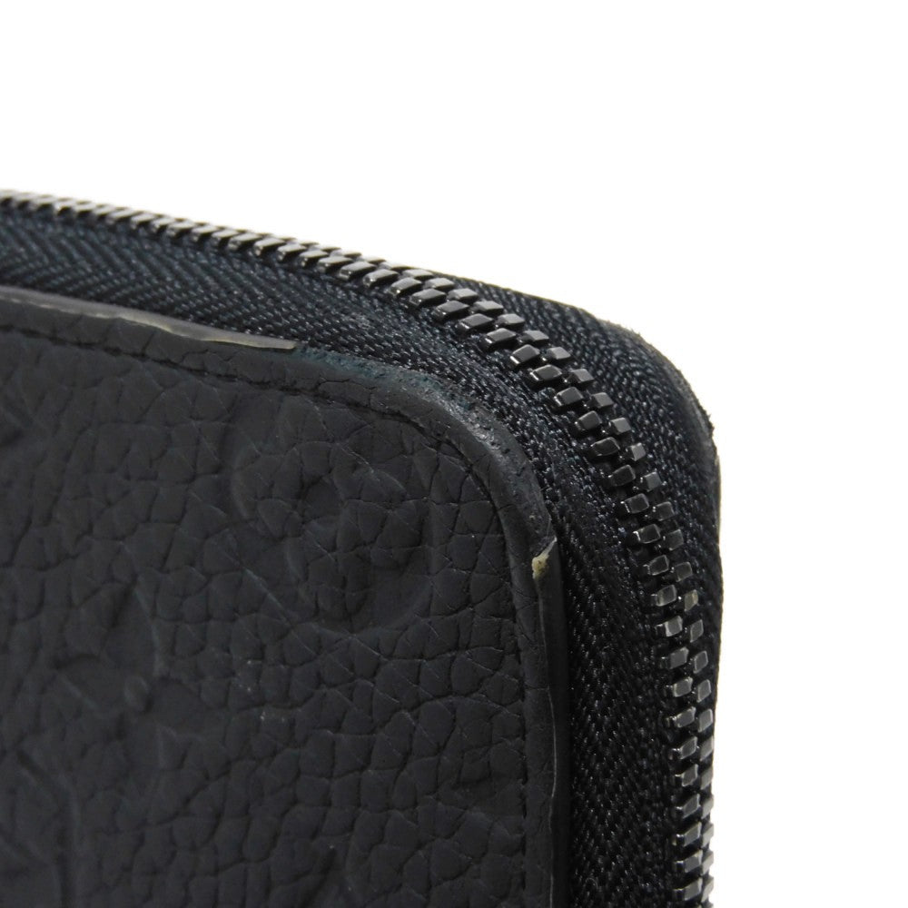 LOUIS VUITTON Long Wallet Purse M69047 Taurillon Clemence leather (monogram embossed) black New Zip Around Current Monogram Zippy Wallet Vertical mens Used Authentic
