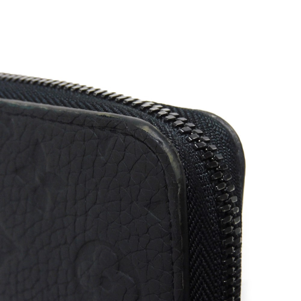 LOUIS VUITTON Long Wallet Purse M69047 Taurillon Clemence leather (monogram embossed) black New Zip Around Current Monogram Zippy Wallet Vertical mens Used Authentic