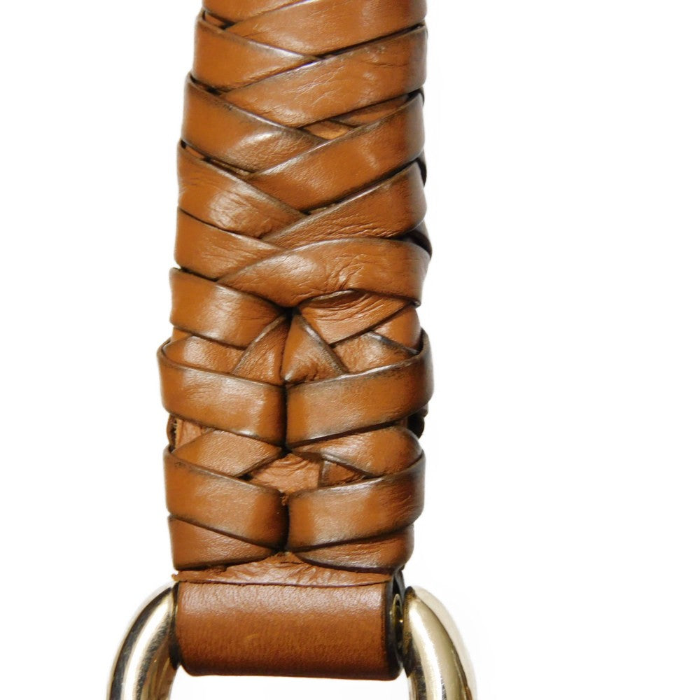 GUCCI Tote Bag 257023 Calf leather Brown G logo tassel charm Marrakech Tote