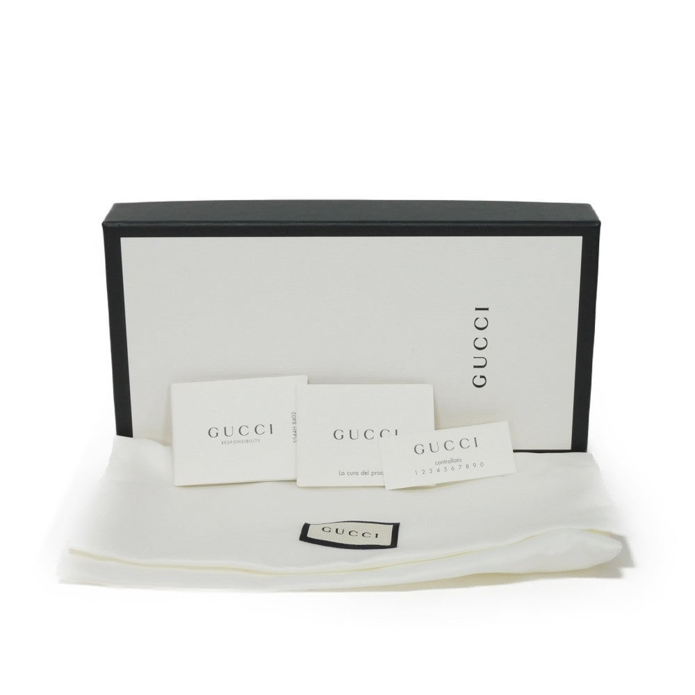 GUCCI Long Wallet Purse 524790 9SBCG 9093 Baia de la linen canvas x calf leather Tricolor Interlocking G Web Good condition logo Baiadera Zip Around Wallet unisex(Unisex) Used Authentic