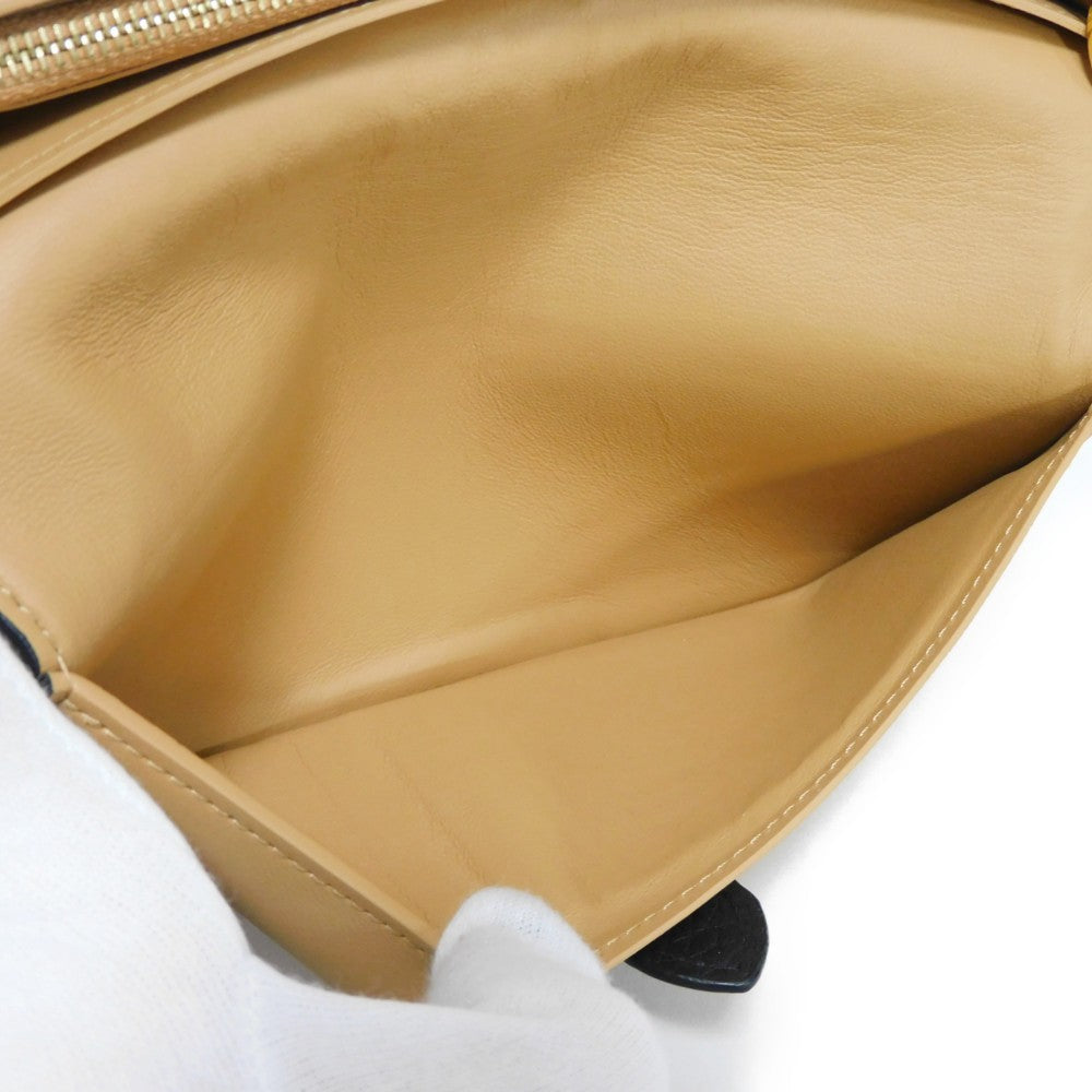 LOUIS VUITTON Long Wallet Purse M81330 Taurillon Clemence leather (embossed) Noir Taurillon Clemence LV vertical wallet