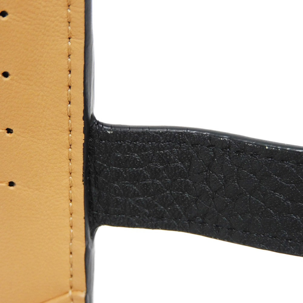 LOUIS VUITTON Long Wallet Purse M81330 Taurillon Clemence leather (embossed) Noir Taurillon Clemence LV vertical wallet
