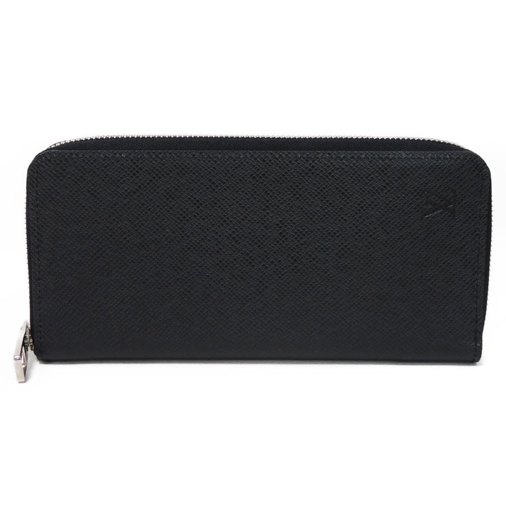 LOUIS VUITTON Long Wallet Purse M30503 Taiga leather (stamped) Noir Taiga Zippy Wallet Vertical