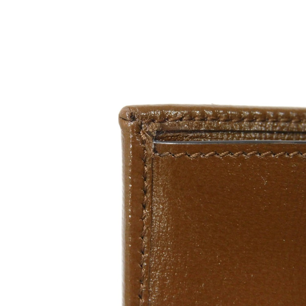 GUCCI Tri-fold wallet 681708 GY5SN 8563 GG canvas x calf leather beige The Hacker Project GG Canvas Balenciaga Neo Classic Compact Wallet unisex(Unisex) Used Authentic
