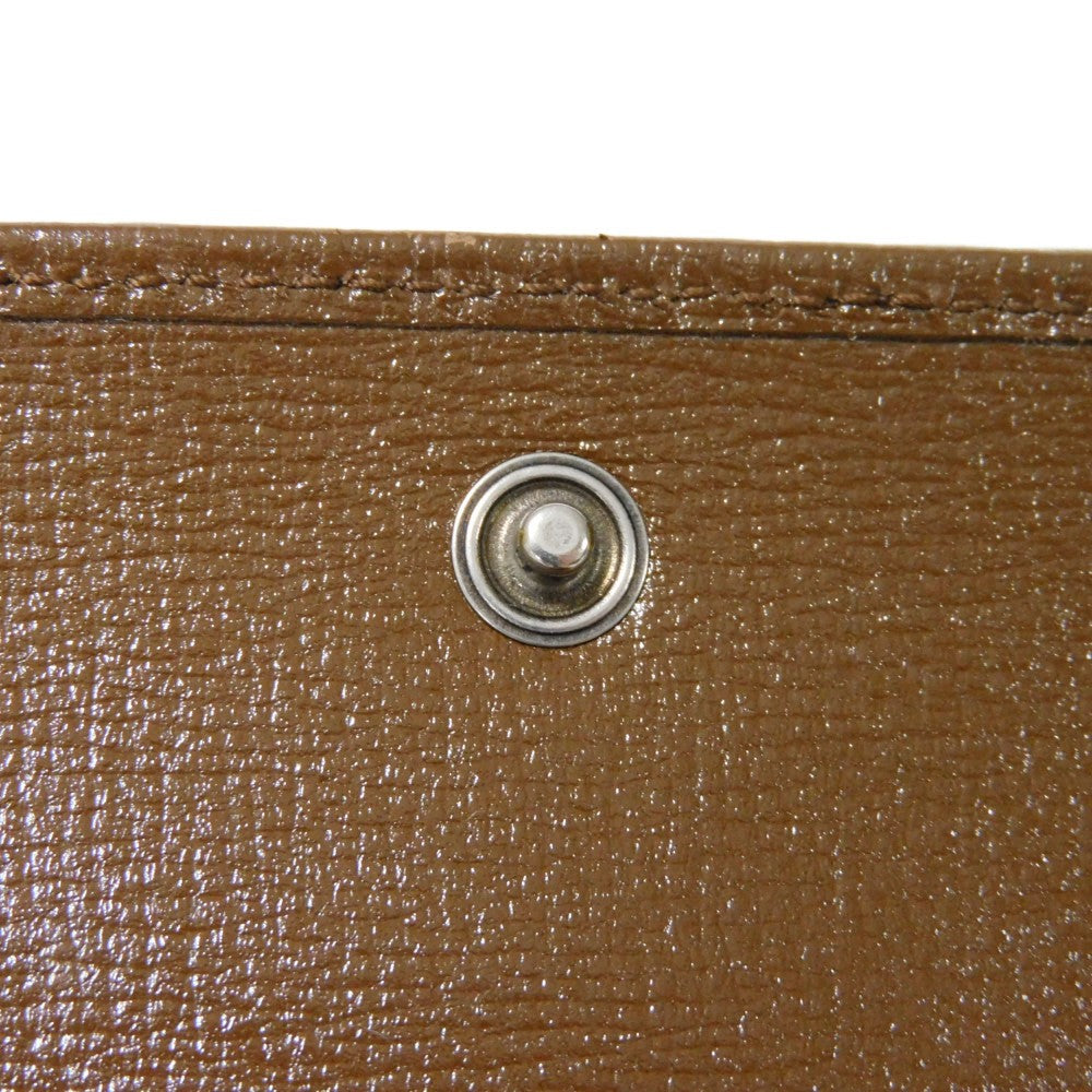 GUCCI Tri-fold wallet 681708 GY5SN 8563 GG canvas x calf leather beige The Hacker Project GG Canvas Balenciaga Neo Classic Compact Wallet unisex(Unisex) Used Authentic
