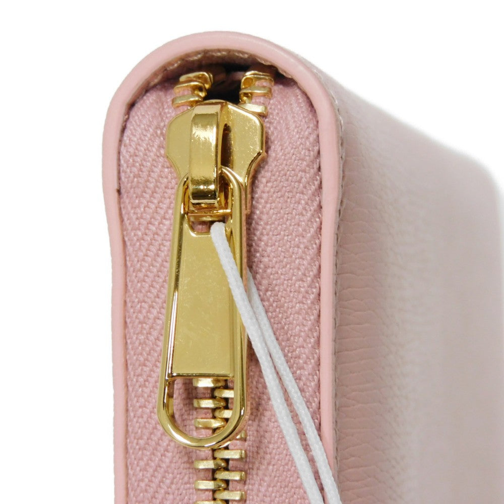 GUCCI Long Wallet Purse 772642 0OP0N 5909 Calf leather pink Current Bicolor Zip Around Unused logo Script zip-around wallet Women Used Authentic