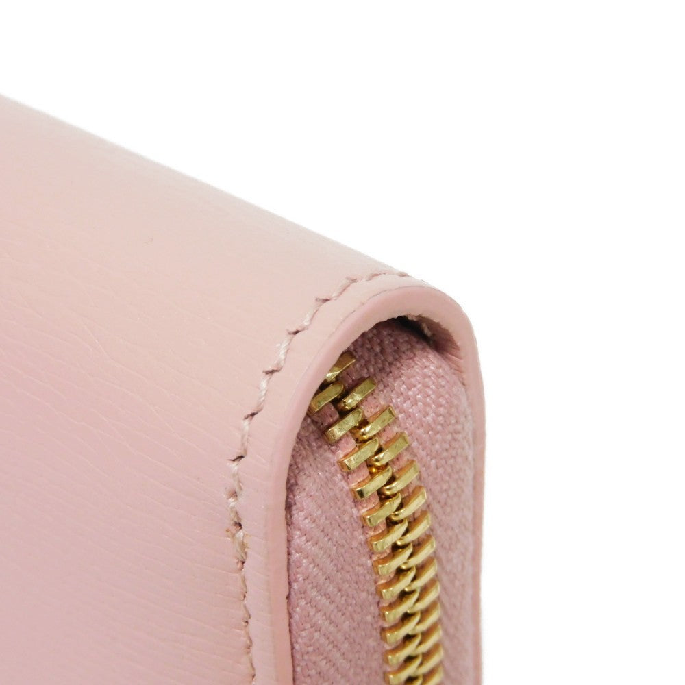 GUCCI Long Wallet Purse 772642 0OP0N 5909 Calf leather pink Current Bicolor Zip Around Unused logo Script zip-around wallet Women Used Authentic