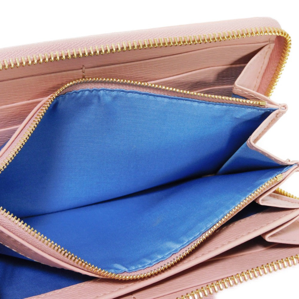 GUCCI Long Wallet Purse 772642 0OP0N 5909 Calf leather pink Current Bicolor Zip Around Unused logo Script zip-around wallet Women Used Authentic