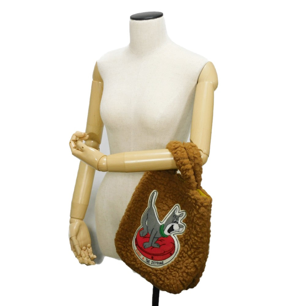 GUCCI Tote Bag 752175 wool Brown logo space family astro dog unused Chilled license The Jetsons Tote Kids Used Authentic