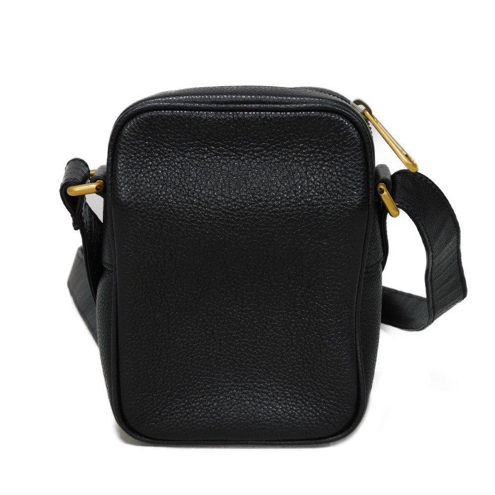 GUCCI Shoulder Bag 574803 0Y2AT 8163 Textured leather Black x green x red Web Stripe Shelly Vintage logo print Micro Messenger Bag unisex(Unisex) Used Authentic