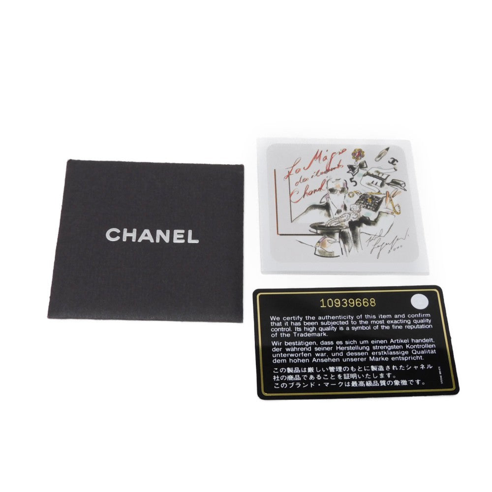 CHANEL Tote Bag A15991 Nylon jacquard x calfskin Brown CC Mark Nylon Jacquard Calfskin 10 Series COCO Mark New Travel Line Tote MM unisex(Unisex) Used Authentic