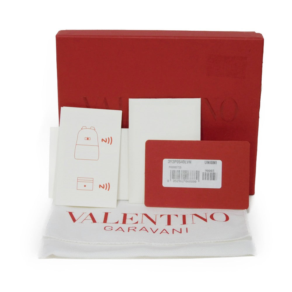 VALENTINO Coin case 3Y2P0540LVN Smooth Calfskin Leather black one studs VLTN logo coin purse