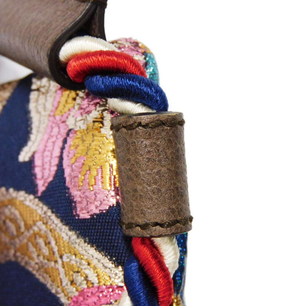 GUCCI Backpack 470443 Coated canvas multicolor Cat Head Embroidery Brocade Small Daypack