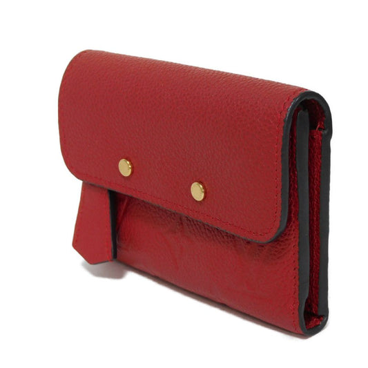 LOUIS VUITTON Tri-fold wallet M62185 Implant leather (monogram embossed) Slys LV logo flower emboss Monogram Unplant Portefeuille Pont Neuf Compact unisex(Unisex) Used Authentic