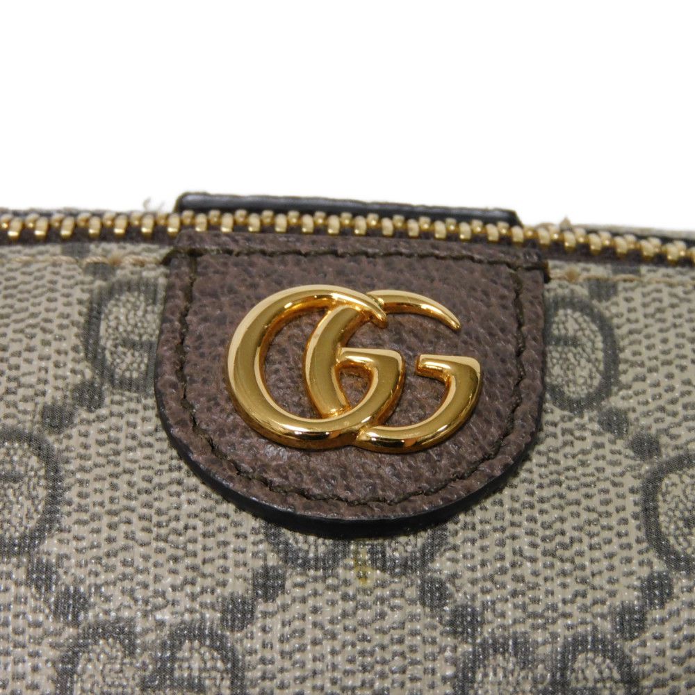 GUCCI Pouch 548394 K5I5G 8358 GG Supreme canvas (polyurethane processing) beige GG Supreme Ophidia Cosmetic Case