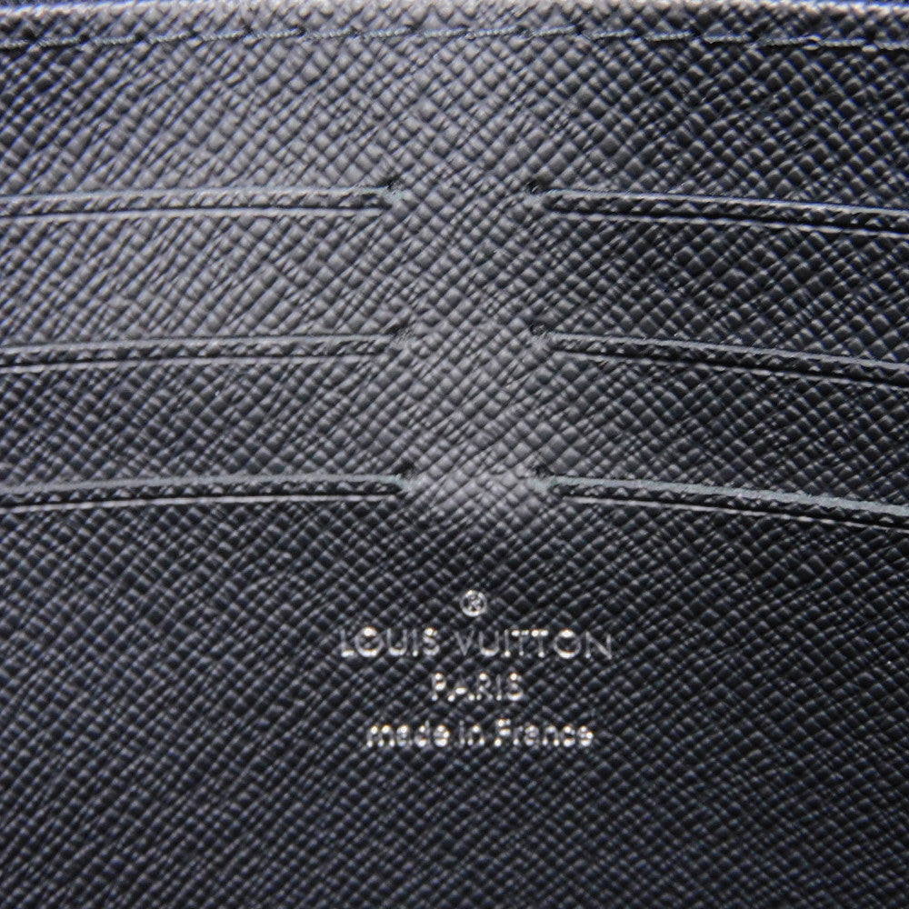 LOUIS VUITTON Clutch bag M81326 Epi leather x grain leather Noir LV logo black business bag RFID IC chip Epi Pochette Voyage MM mens Used Authentic