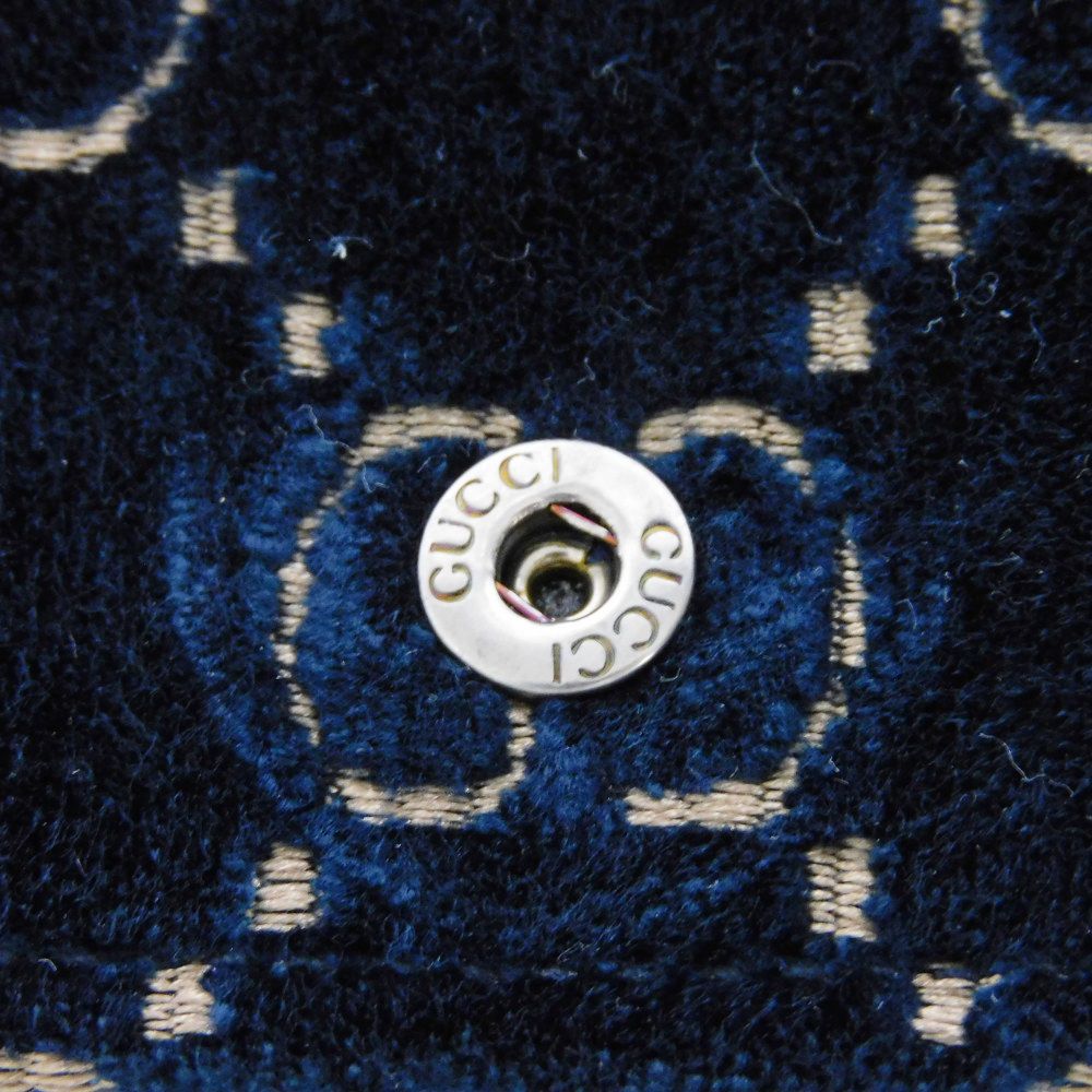 GUCCI Shoulder Bag 476432 9TIBN 4264 Velvet x Patent Leather x Calf Leather blue Tiger Head Crystal Good Condition GG velvet Dionysus Super Mini Bag Women Used Authentic