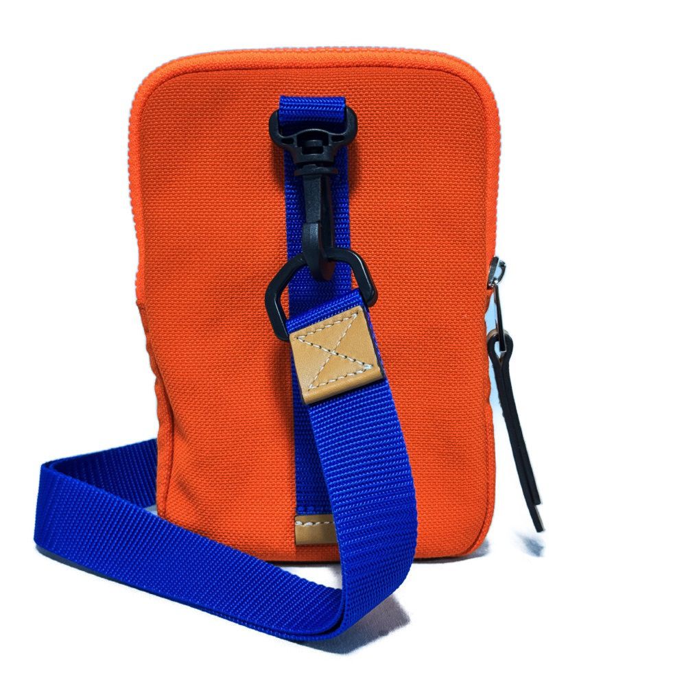 LOEWE Shoulder Bag 101.50.V41 polyester Orange Cotton Neck Strap Pouch Unused logo i Nature Phone Holder mens Used Authentic