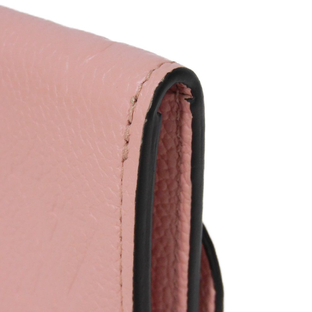 LOUIS VUITTON Bifold Wallet M81520 Implant leather (monogram embossed) Rose poodle New Pastel Pink RFID IC Chip Monogram Unplant Portomone Rosary Women Used Authentic
