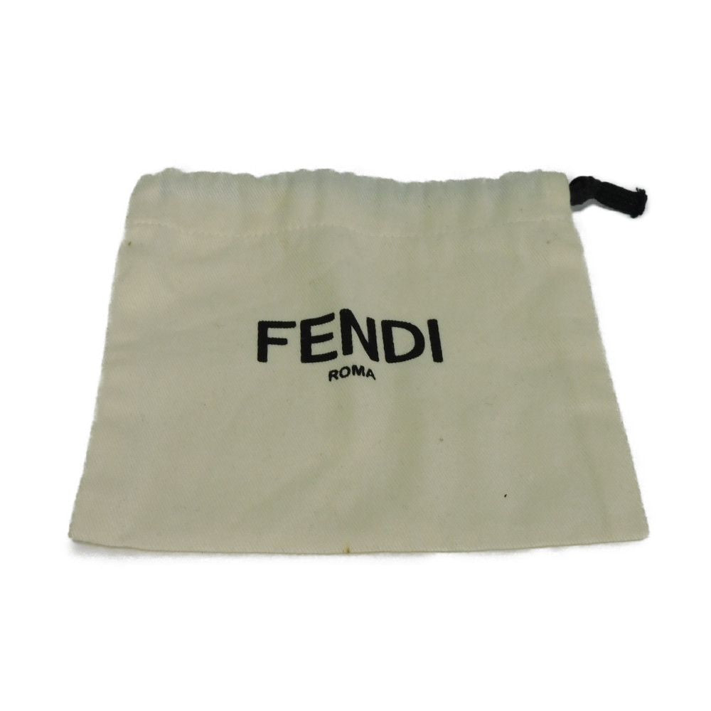 FENDI Bifold Wallet 7M0169 AC9I F0X93 leather black Eye Motif Multicolor logo Bag Bugs Bifold Wallet mens Used Authentic