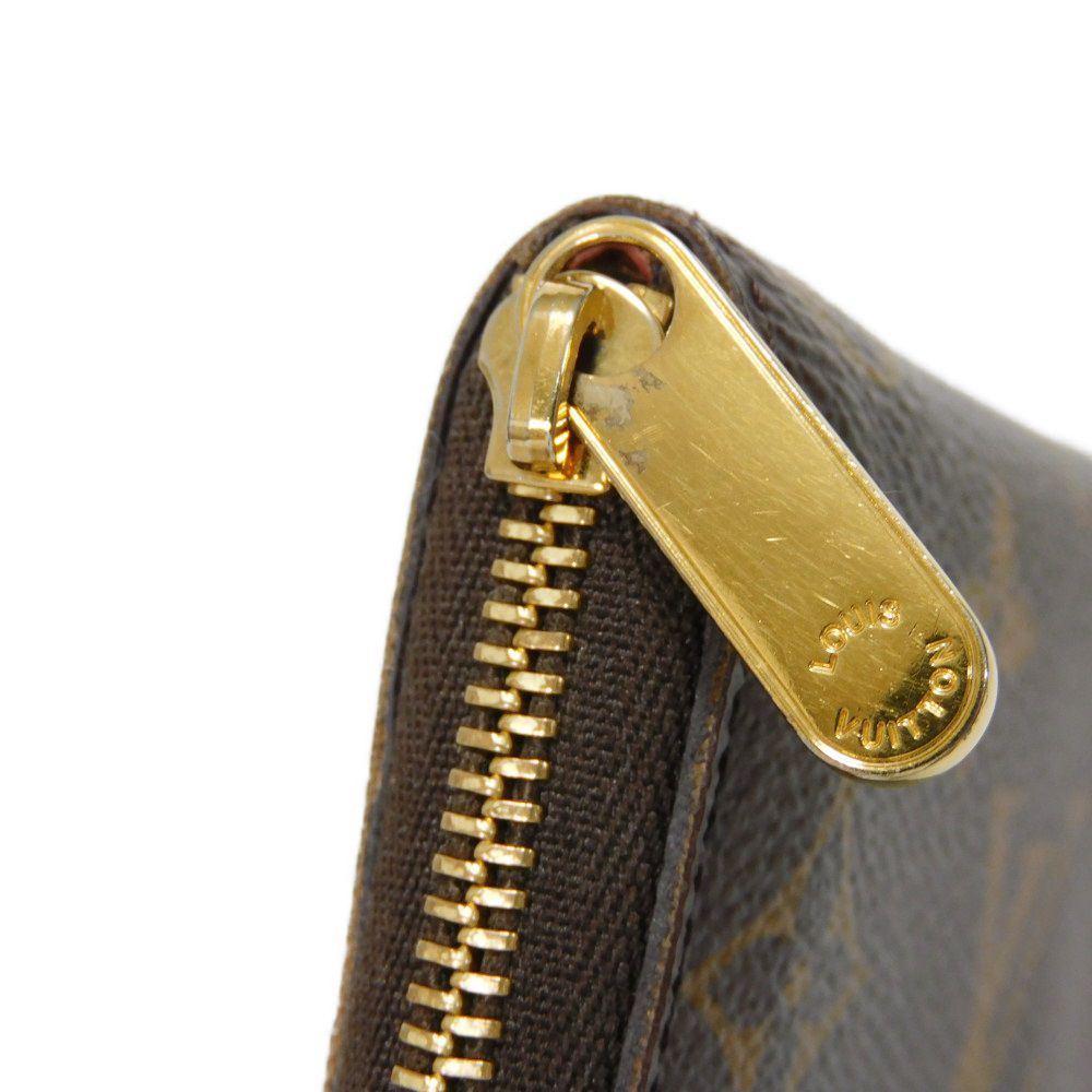 LOUIS VUITTON Coin case M60067 Monogram canvas x grain leather Marron Monogram Zip around purse