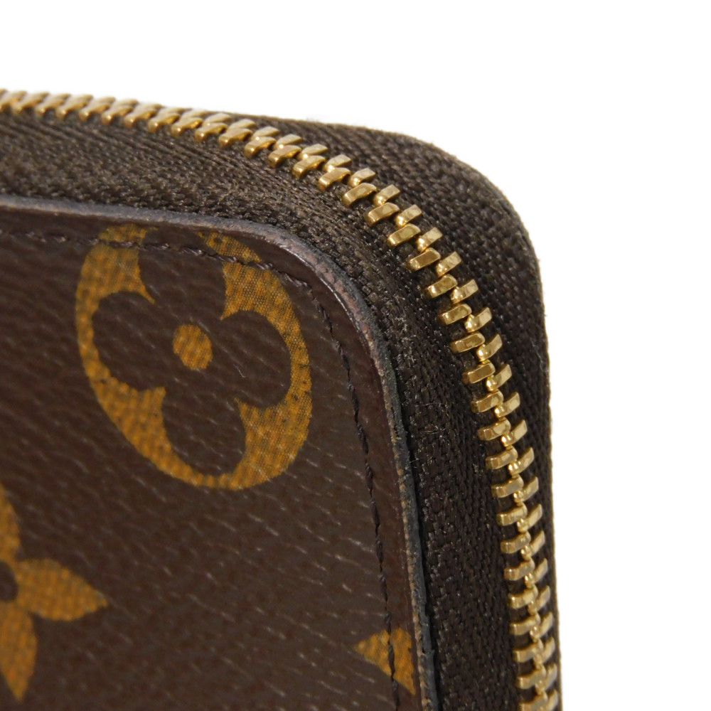 LOUIS VUITTON Coin case M60067 Monogram canvas x grain leather Marron Monogram Zip around purse