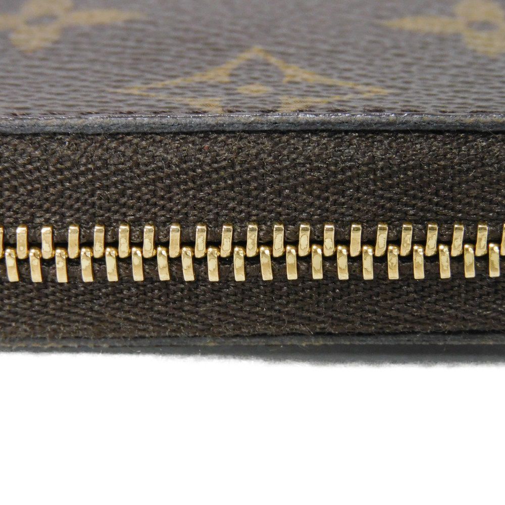 LOUIS VUITTON Coin case M60067 Monogram canvas x grain leather Marron Monogram Zip around purse