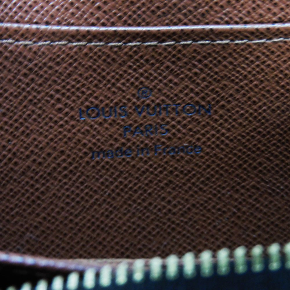 LOUIS VUITTON Coin case M60067 Monogram canvas x grain leather Marron Monogram Zip around purse