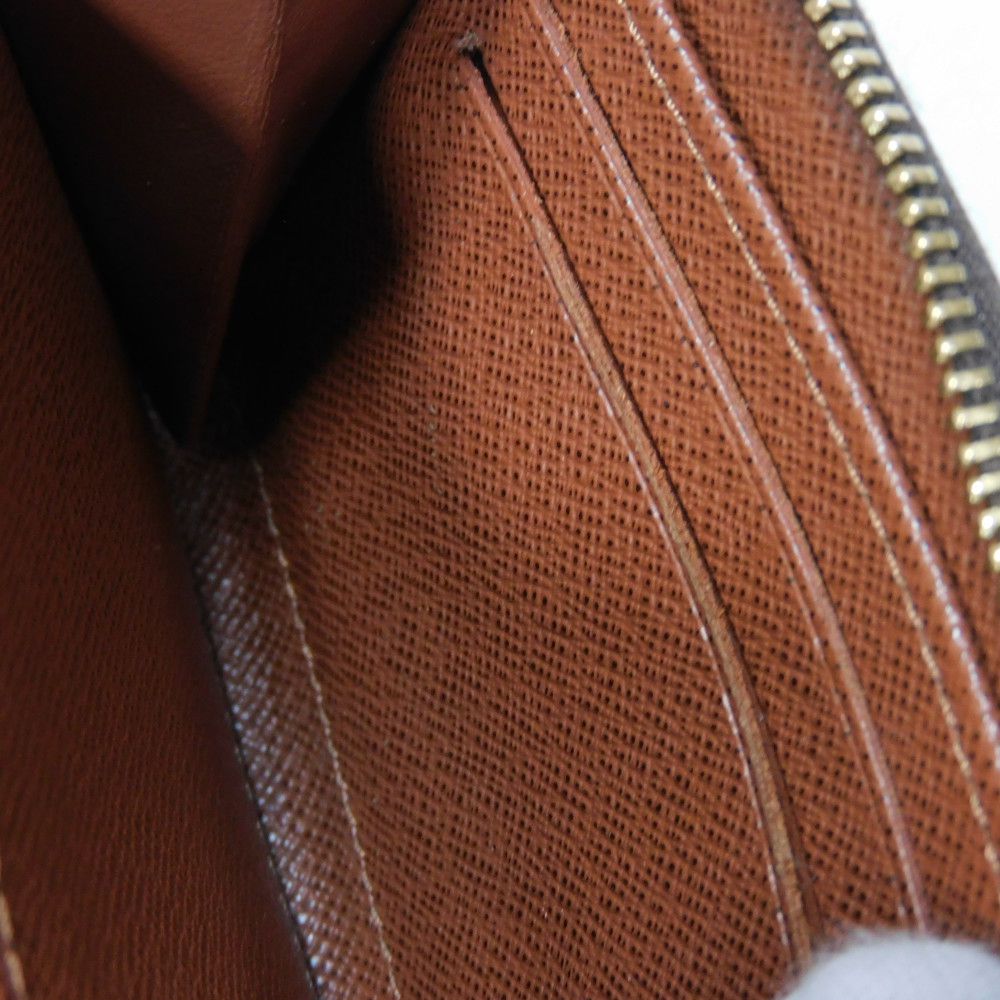 LOUIS VUITTON Coin case M60067 Monogram canvas x grain leather Marron Monogram Zip around purse
