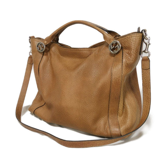 GUCCI Handbag 323675 Calf leather Brown Interlocking G Miss GG Top Handle