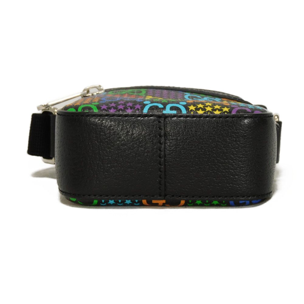 GUCCI Shoulder Bag 598103 H20AN 1058 GG psychedelic canvas x calf leather (embossed) multicolor GG psychedelic Mini messenger bag