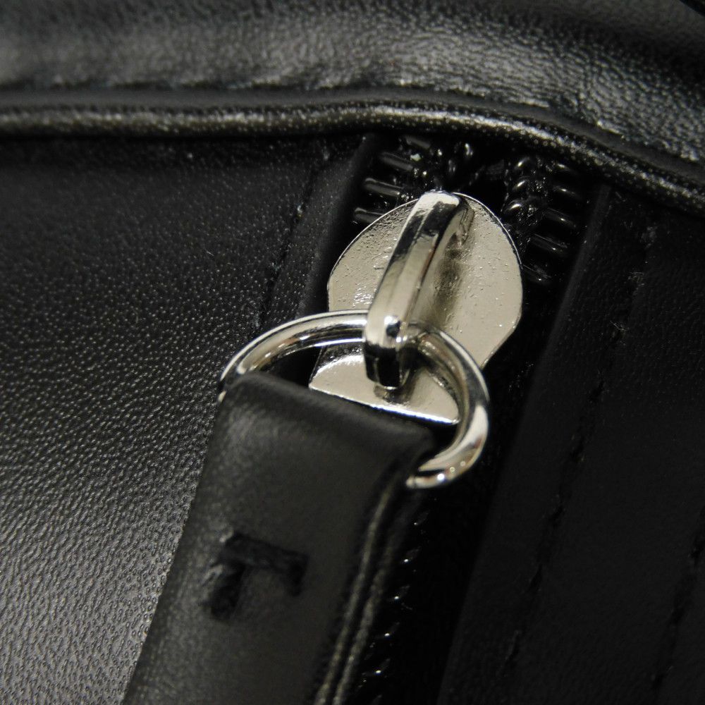 Dior business bag Nylon Navy novelty logo embossed double zip pouch