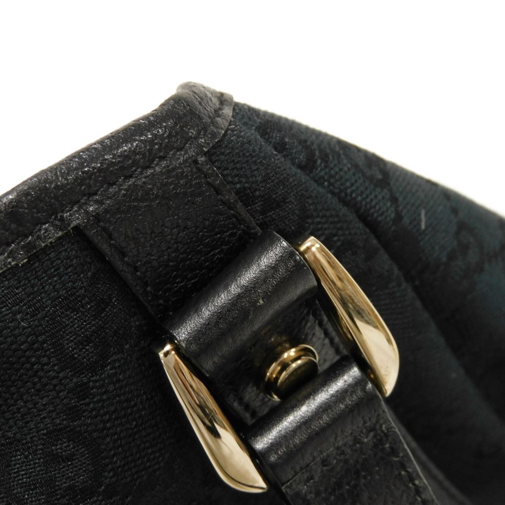 GUCCI Tote Bag 130736 GG canvas x calf leather black GG canvas Abby Tote