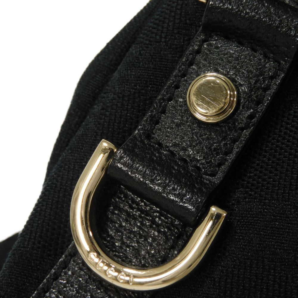 GUCCI Tote Bag 130736 GG canvas x calf leather black GG canvas Abby Tote