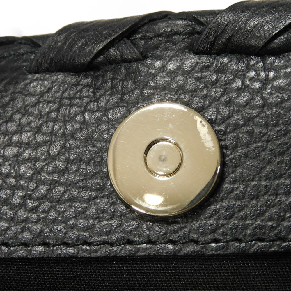 GUCCI Tote Bag 354665 GG denim canvas x calf leather black Tassel charm GG denim tote