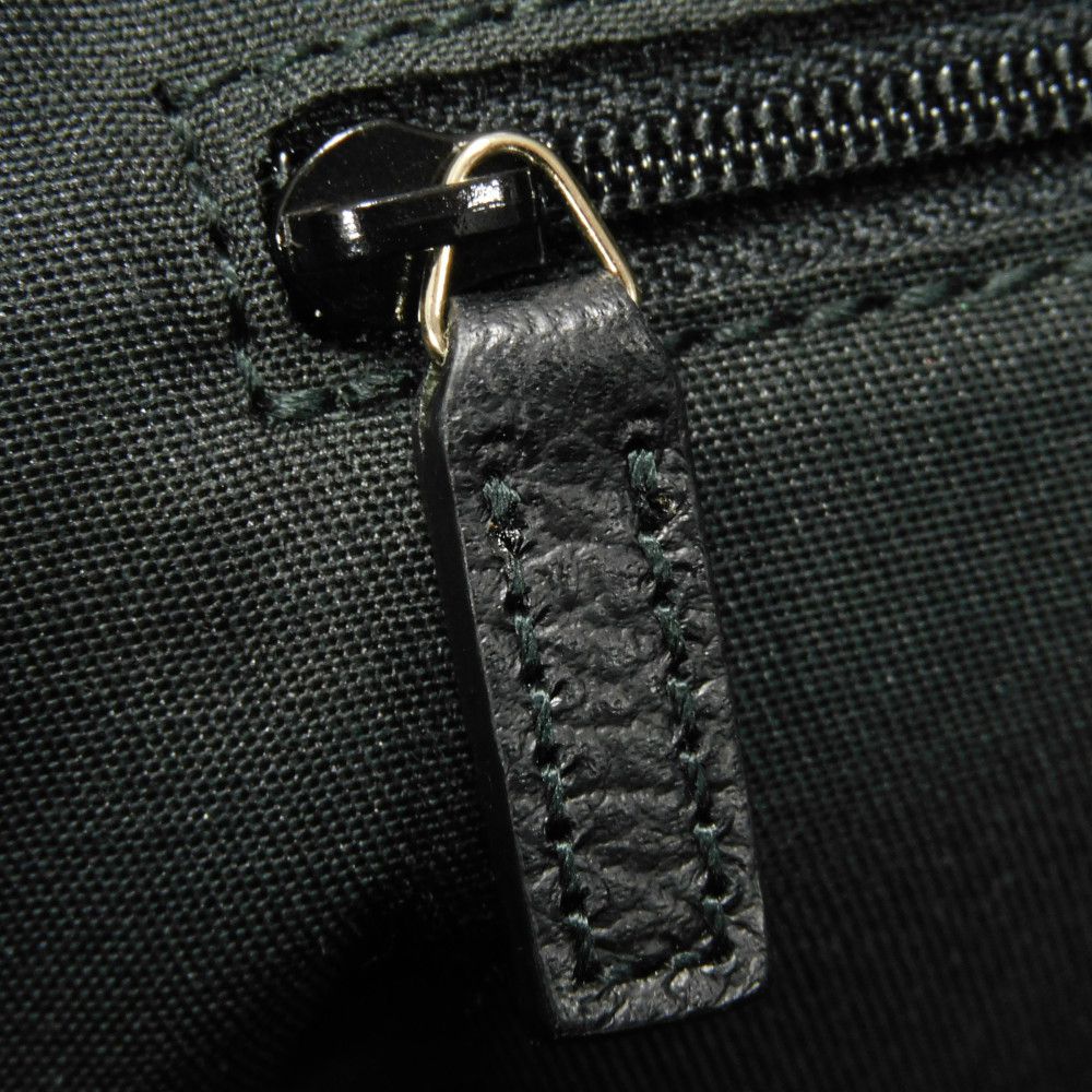 GUCCI Tote Bag 354665 GG denim canvas x calf leather black Tassel charm GG denim tote