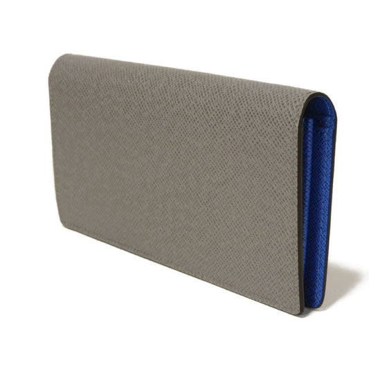 LOUIS VUITTON Long Wallet Purse M11580 Taiga Leather Gris Roche New Griloche Gray Blue Bicolor RFID Taiga Portefeuille Blaza NM mens Used Authentic