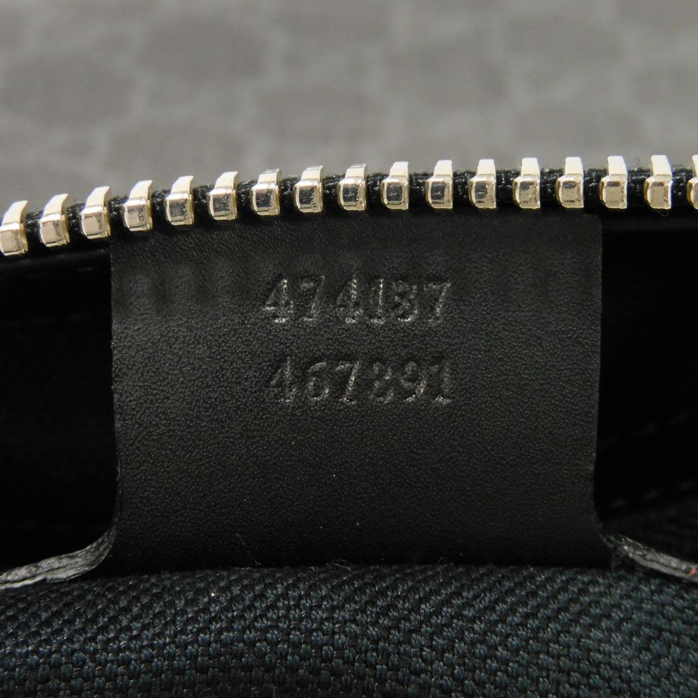 GUCCI Shoulder Bag 474137 K5RLN 1095 GG Supreme canvas (polyurethane processing) x Calfskin leather black Logo embossing GG Supreme Messenger Bag