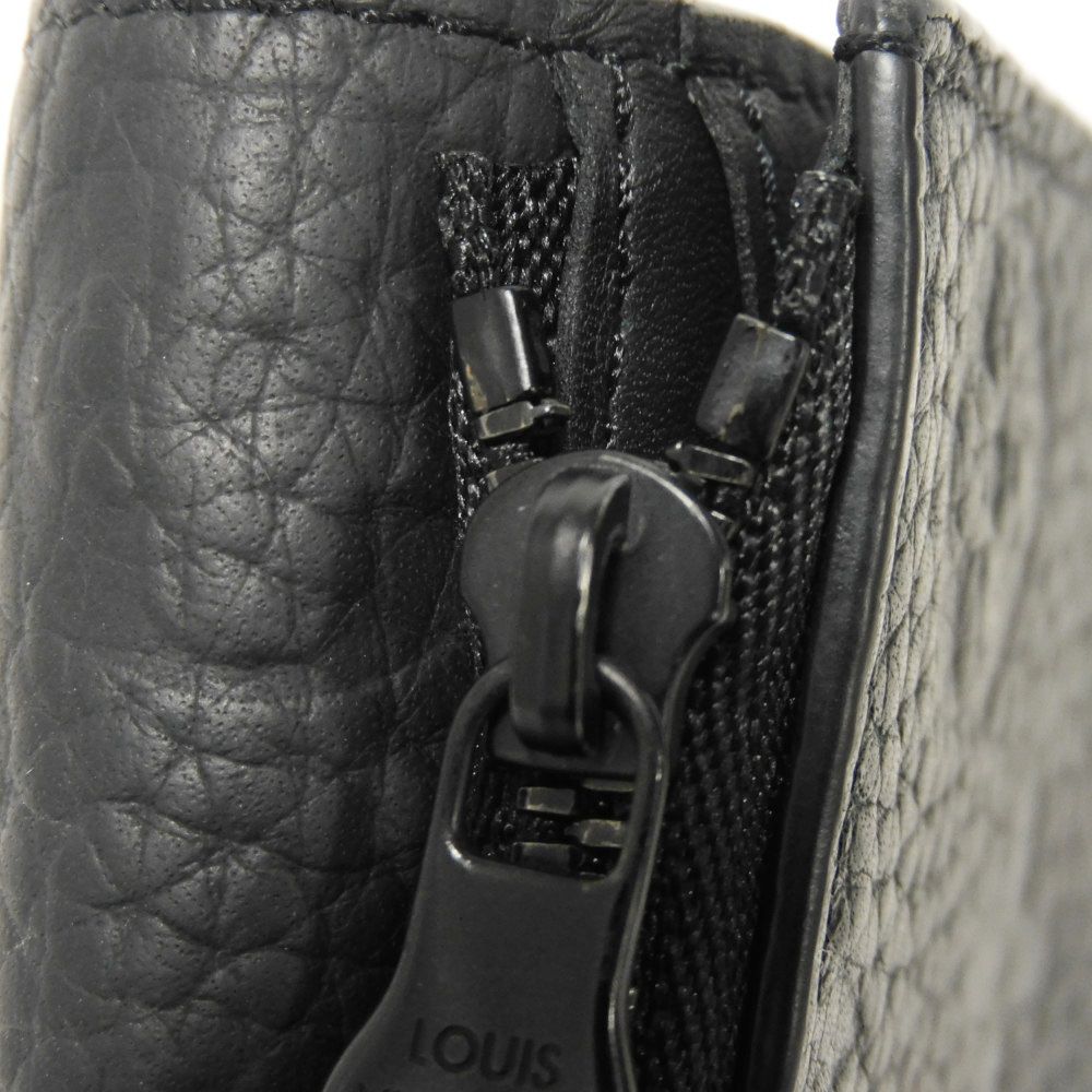 LOUIS VUITTON Tri-fold wallet M82556 Taurillon Clemence leather (monogram embossed) Noir Monogram Taurillon Clemence Portefeuille Pilot