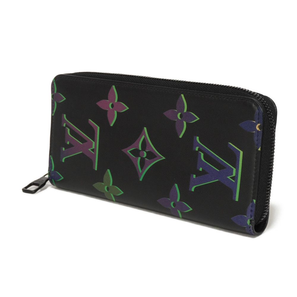 LOUIS VUITTON Long Wallet Purse M82368 Calf leather (Monogram Spotlight print) Noir monogram spotlight Zippy Wallet Vertical
