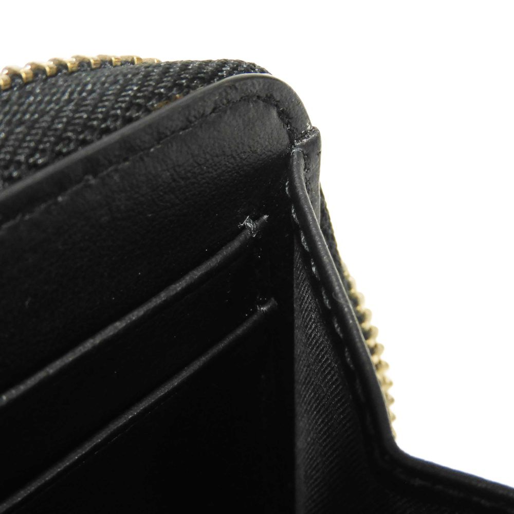 Dior Coin case Calf leather black Trotter Oblique embossed logo coin purse