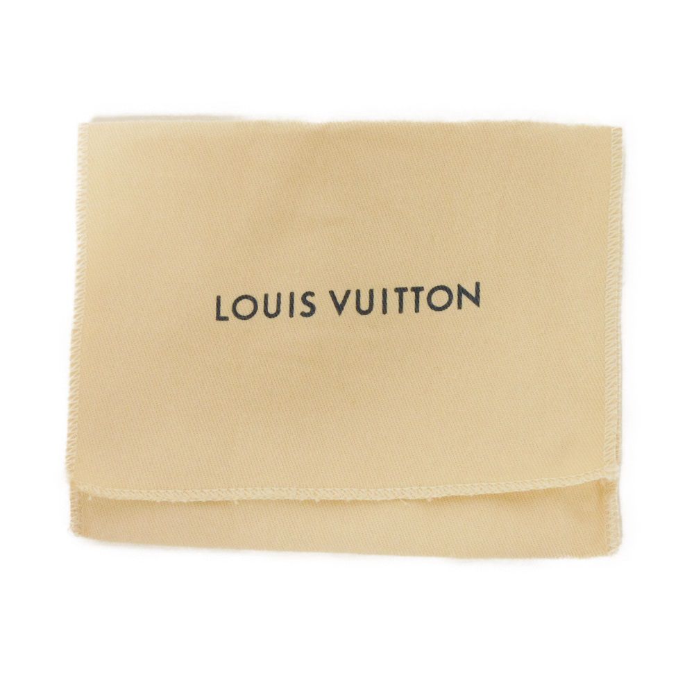 LOUIS VUITTON Coin case N61235 Damier Graphite Canvas Noir logo black checkered key ring unused Damier Graphite Pochette cree mens Used Authentic