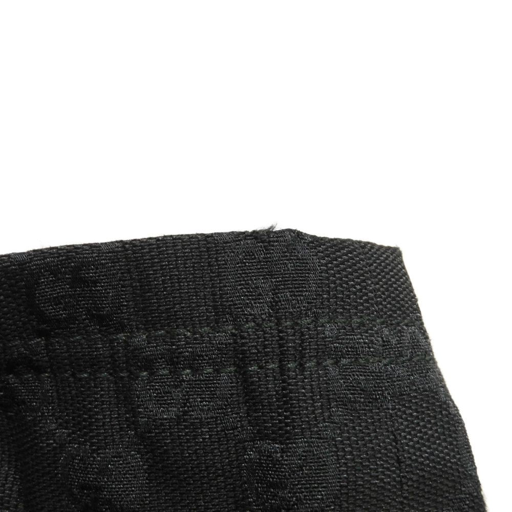 GUCCI Tote Bag 189669 GG canvas x calf leather (embossed) black Logo embossing GG canvas tote