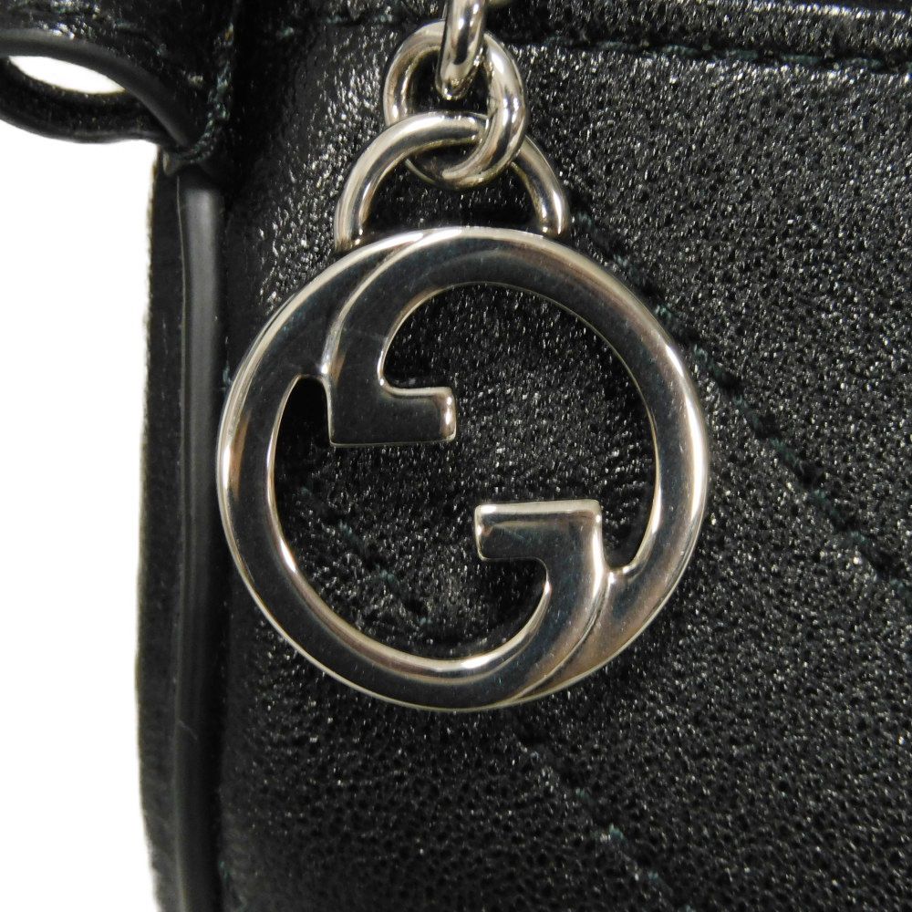 GUCCI Shoulder Bag 760170 AACPY 1000 Calf leather black Interlocking G Blondie Mini Bag