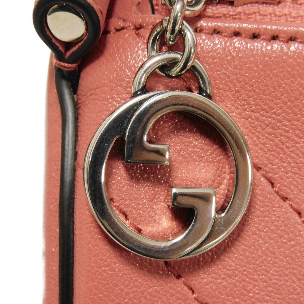 GUCCI Shoulder Bag 760170 AACPY 6701 Calf leather pink Interlocking G Blondie Mini Bag