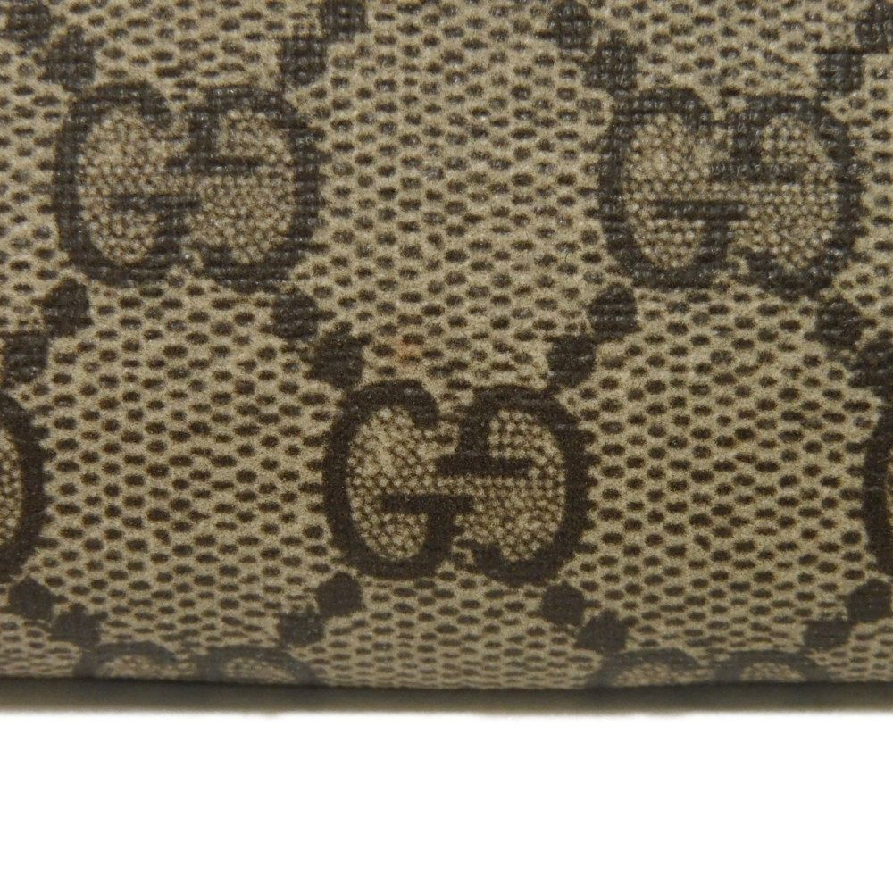 GUCCI Long Wallet Purse 701060 U2VAG 8679 GG Supreme canvas (polyurethane finish) x calf leather beige GG Supreme Bananya Zip Around Wallet