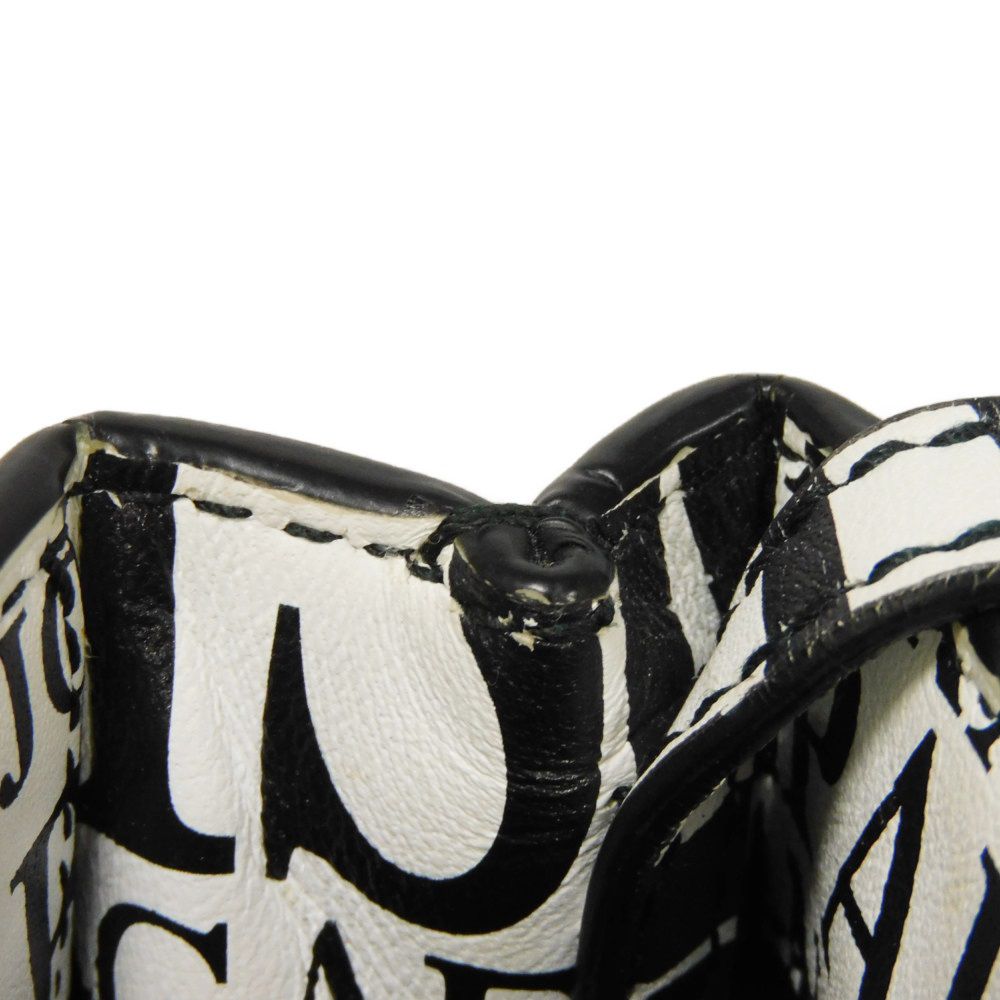 BALENCIAGA Handbag 593826 1BW5N 9065 Calf leather white logo bonjour paris shopping phone holder