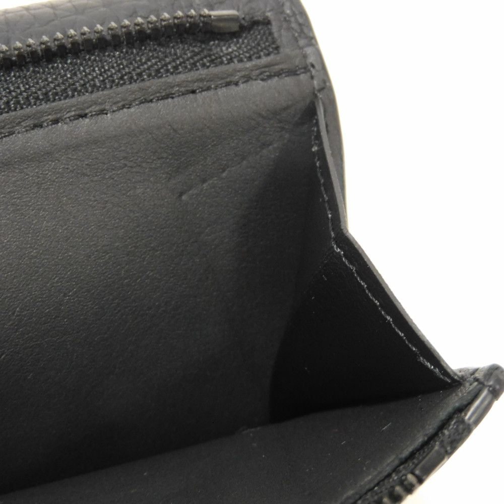 LOUIS VUITTON Tri-fold wallet M82556 Taurillon Clemence leather (monogram embossed) Noir Monogram Taurillon Clemence Portefeuille Pilot