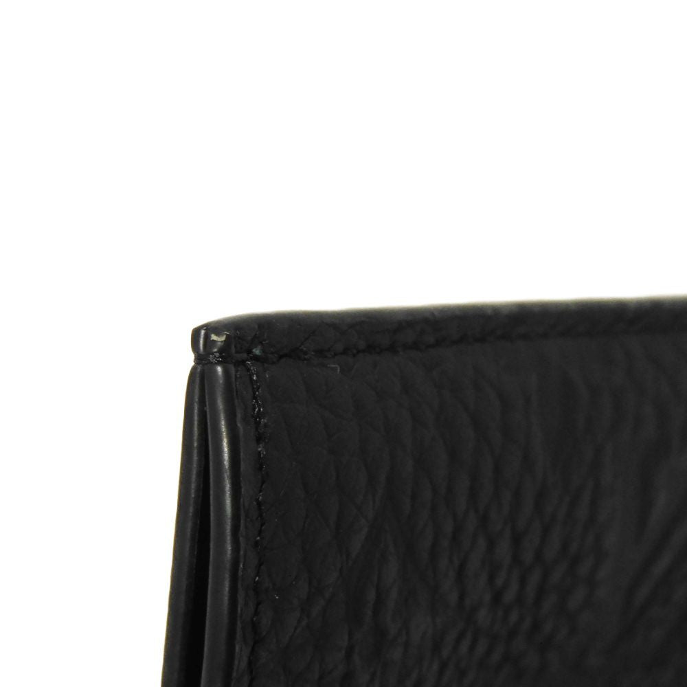 LOUIS VUITTON Tri-fold wallet M82556 Taurillon Clemence leather (monogram embossed) Noir Monogram Taurillon Clemence Portefeuille Pilot